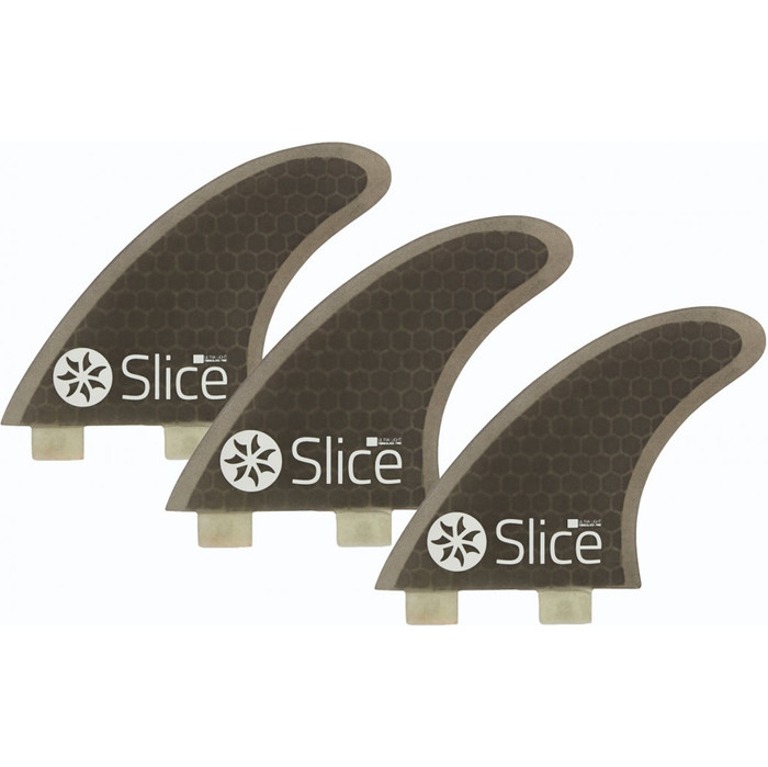 2025 Slice Ultralight Hex Core S5 FCS Compatible Surfboard Fins SLI-02 - Black